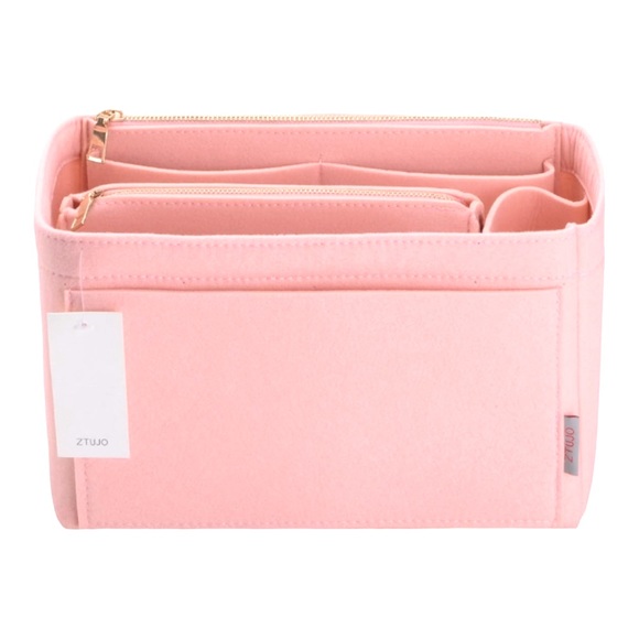 Handbags - LAST 1! Purse Organizer/Protector/Shaper in “Brush Pink”w/CUPHOLDER! Size Medium